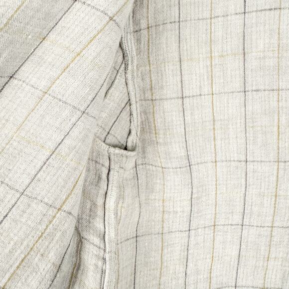 Eileen Fisher Linen Cotton Open Front 3/4 Sleeve Blazer Sz XXS Light Breathable - Picture 3 of 10